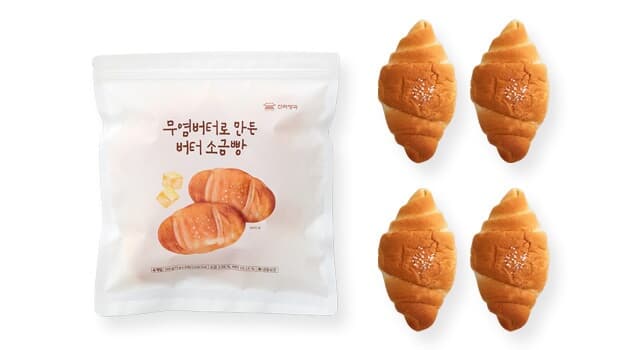 신라명과 무염버터소금빵(냉동)