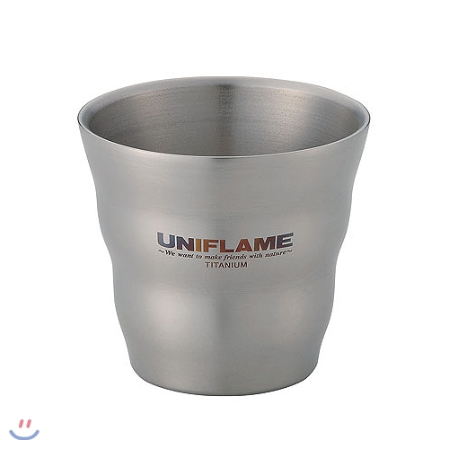 [UNIFLAME] 유니프레임 웨이브 더블 머그컵 티타늄 (668580) - 예스24