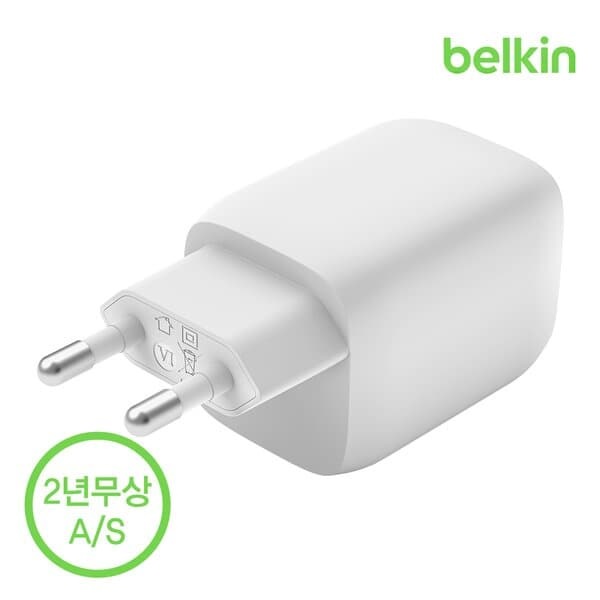 벨킨 65W 듀얼 USB-C타입 PD 3.0 PPS GaN 고속 충전기 WCH013kr