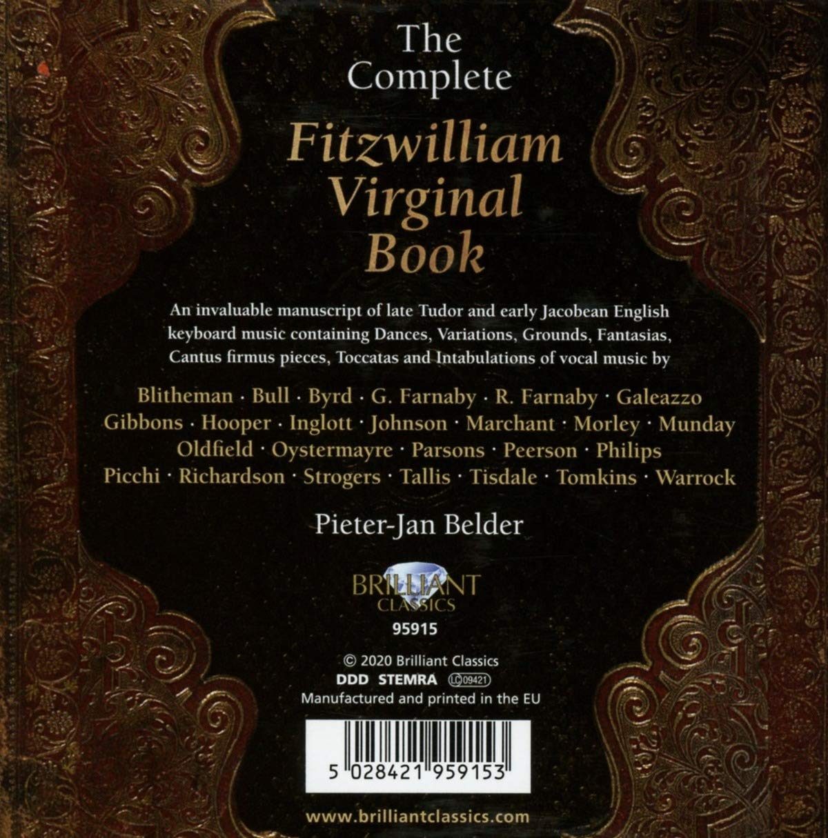 피츠윌리엄 버지널 전곡집 (Complete Fitzwilliam Virginal Book) 