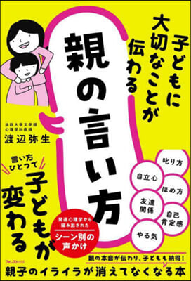 子どもに大切なことが傳わる親の言い方