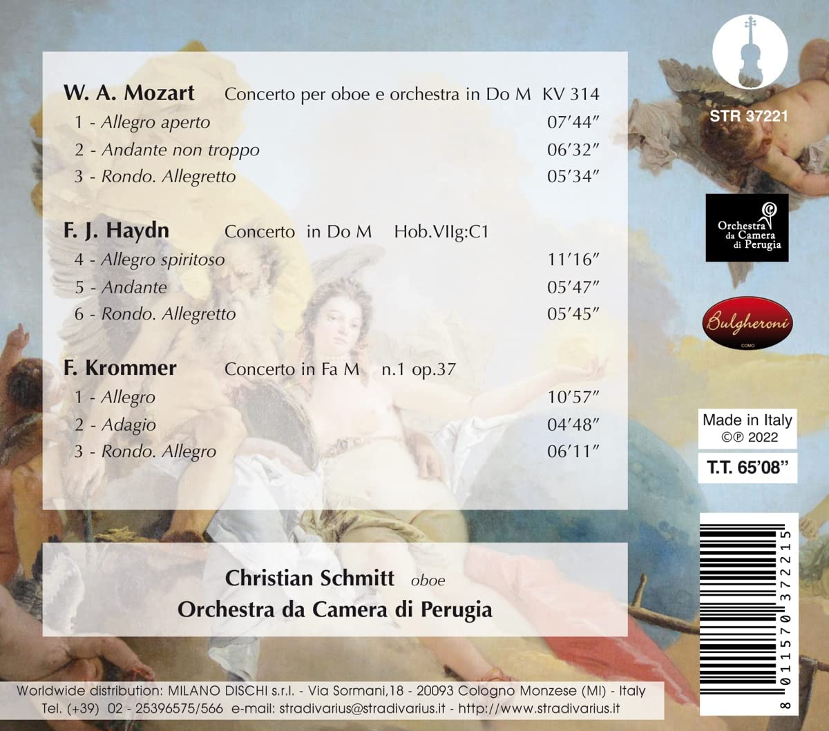 Christian Schmitt 모차르트 / 하이든 / 크롬머: 오보에 협주곡 (Mozart / Haydn / Franz Krommer: Oboe Concertos)