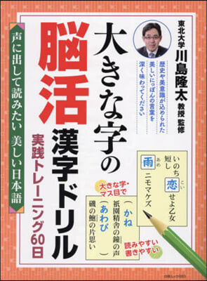 大きな字の腦活漢字ド 聲に出して讀みたい美しい日本語 