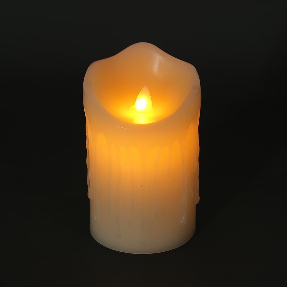 리얼라잇 LED 캔들 무드등 파라핀 촛농 흔들리는 촛불