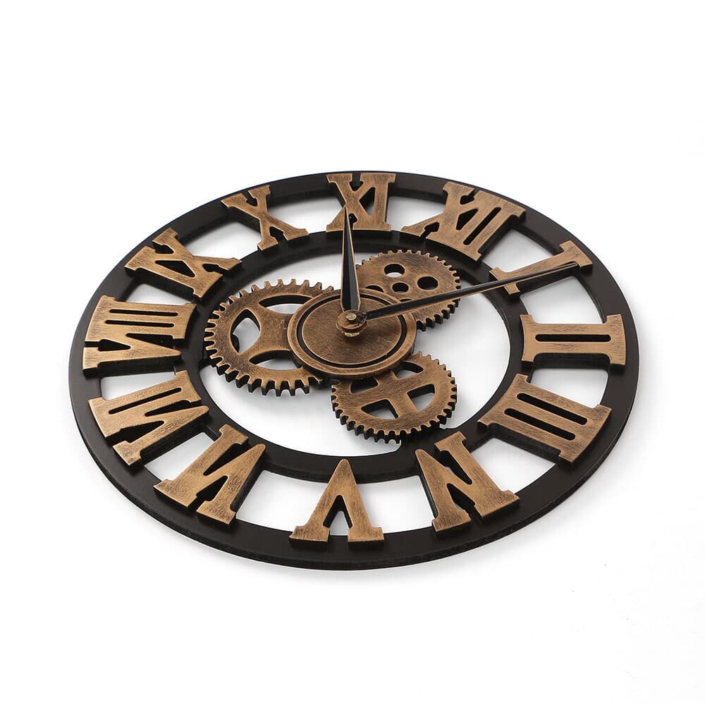 로마숫자 태엽 무소음 벽시계(40cm) 원형 거실벽시계