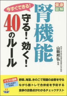 今すぐできる!腎機能 守る!效く!40の