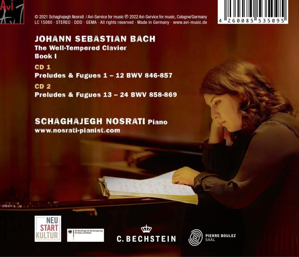 Schaghajegh Nosrati 바흐: 평균율 클라비어곡집 1권 (Bach: The Well-Tempered Clavier, Vol. I)