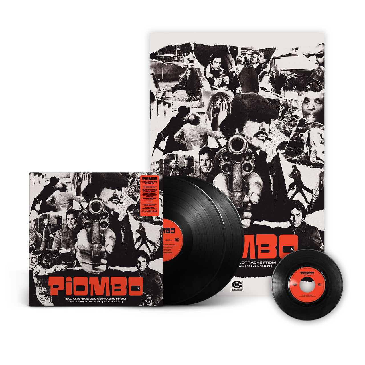 이탈리아 범죄물 영화음악 모음집 (PIOMBO: Italian Crime Soundtracks from the Years of Lead 1973-1981) [2LP+7인치 싱글 Vinyl]
