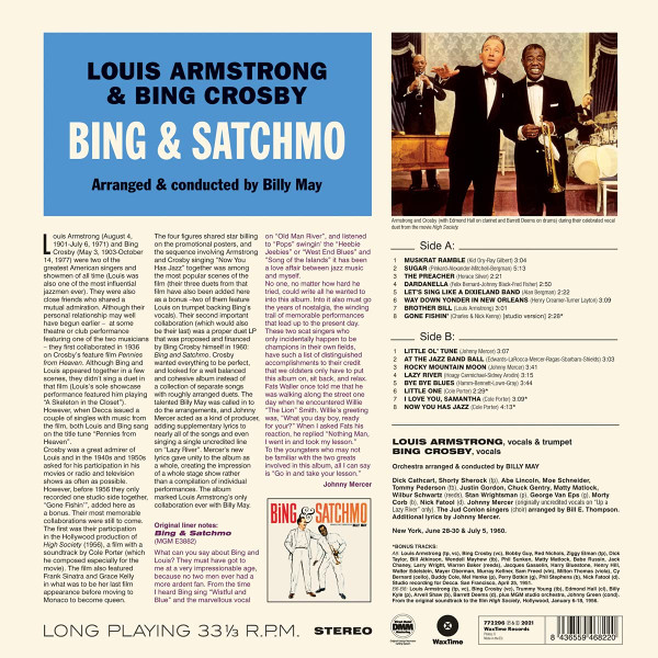 Louis Armstrong / Bing Crosby (루이 암스트롱 / 빙 크로스비) - Bing & Satchmo [LP]