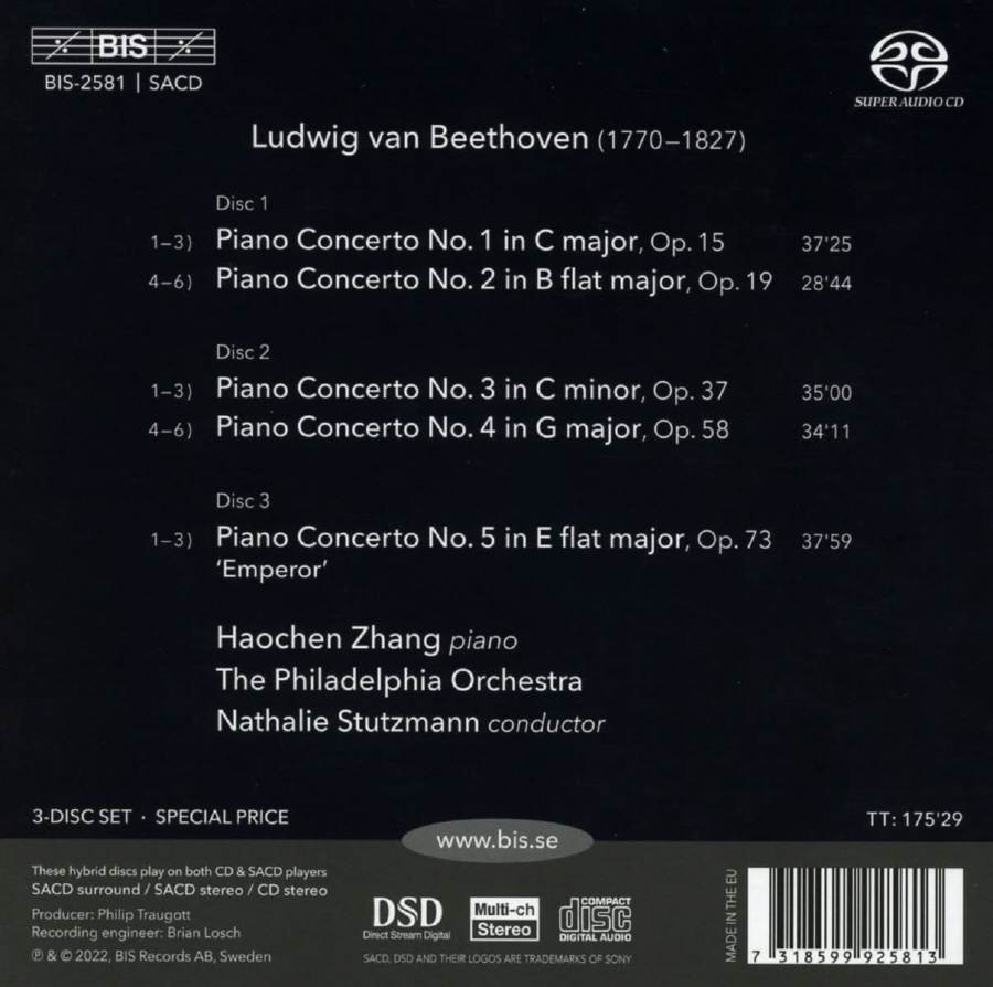 Haochen Zhang 베토벤: 피아노 협주곡 전곡 (Beethoven: The 5 Piano Concertos)