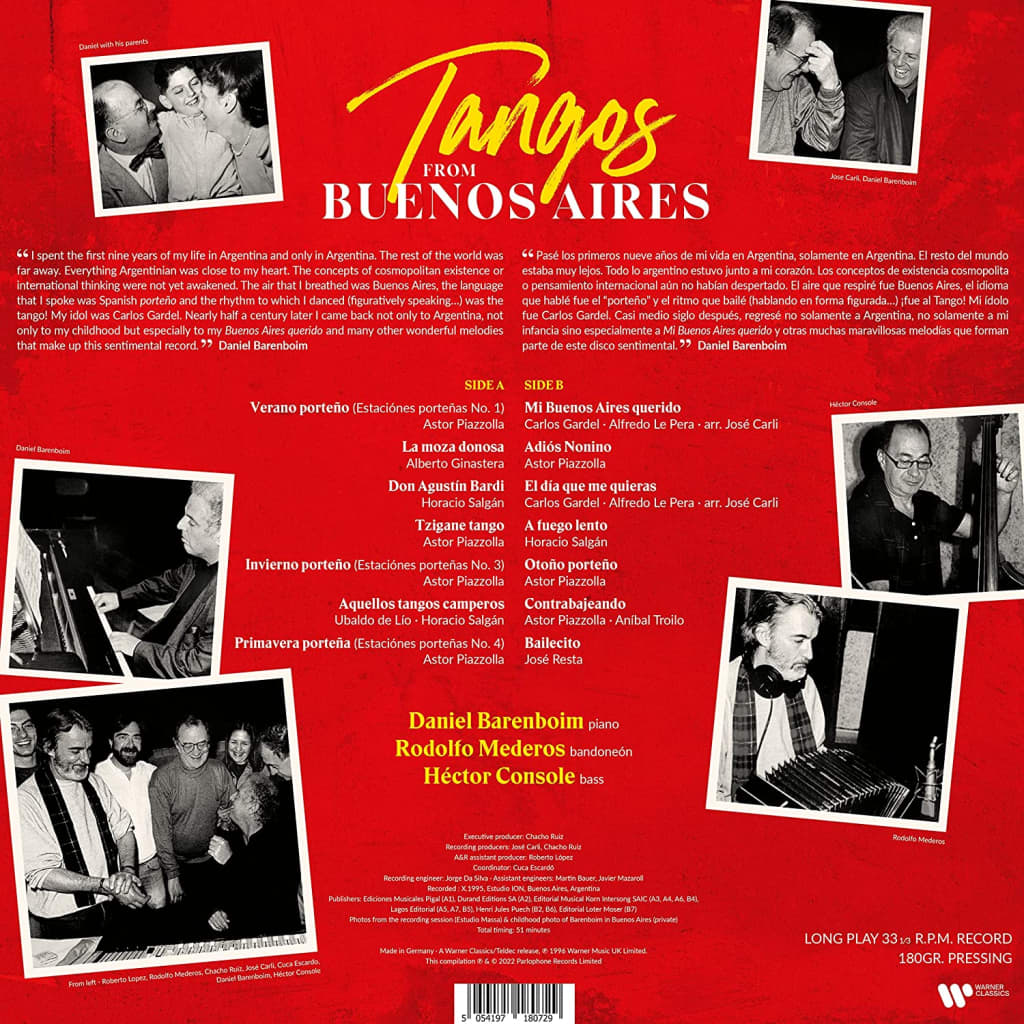 Daniel Barenboim 다니엘 바렌보임 탱고 모음집 (Tangos From Buenos Aires) [LP]
