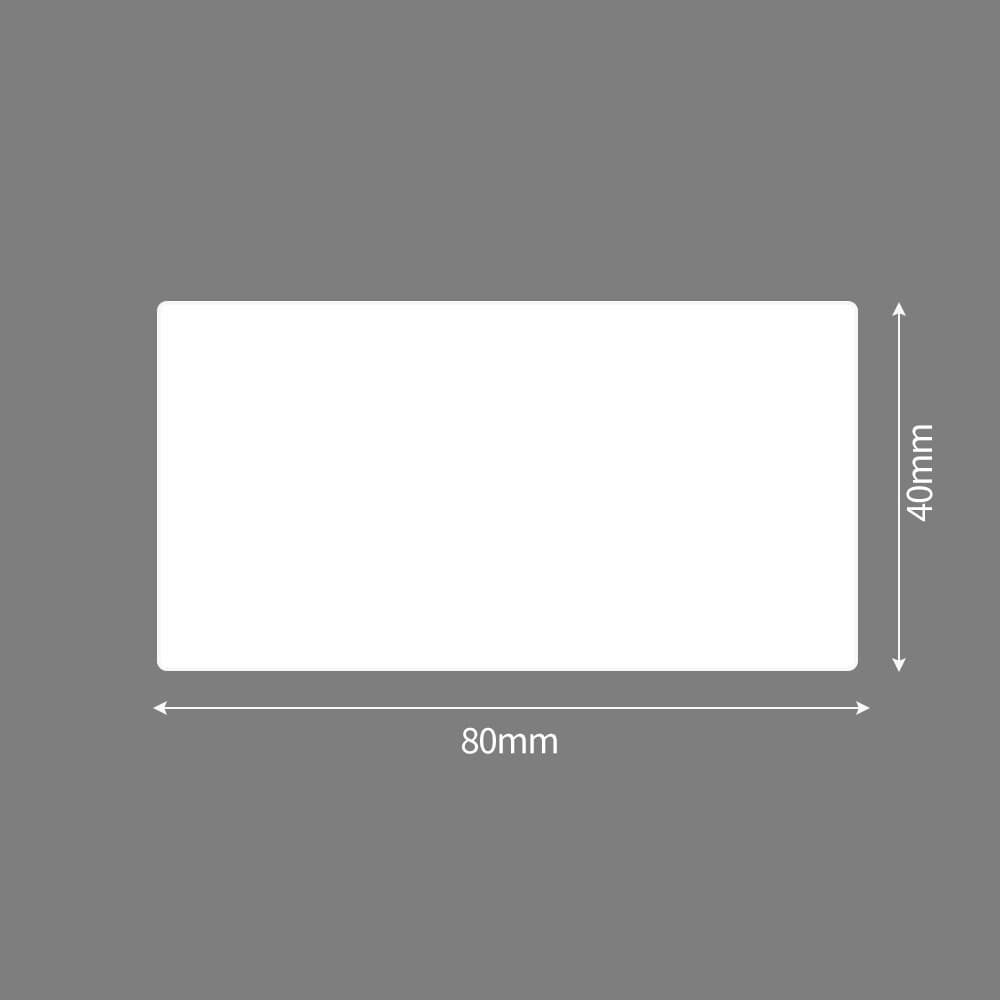 바코드 감열 롤라벨 1180매 80x40mm 산업 라벨스티커