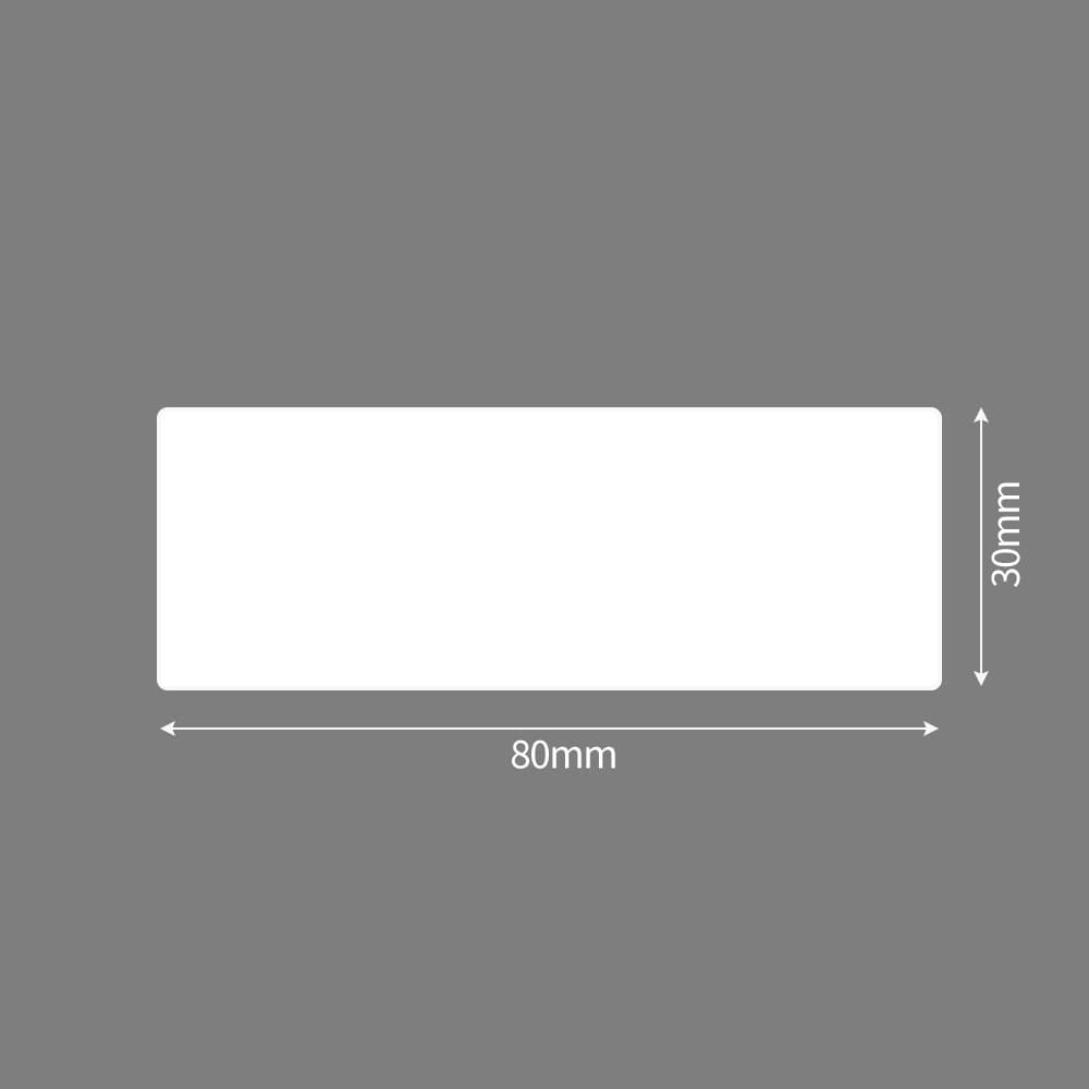 바코드 감열 롤라벨 1000매 80x30mm 우편 라벨스티커