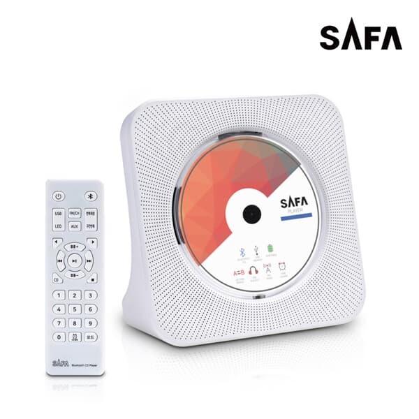 사파 (SAFA) CD플레이어 SCD100 휴대용 무선 블루투스 CD플레이어 .휴대용.어학용.교육용.라디오
