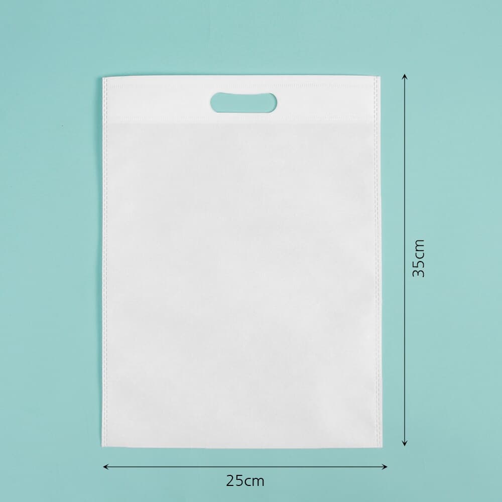 컬러 부직포 가방 10p(25x35cm) (화이트) 기프트백