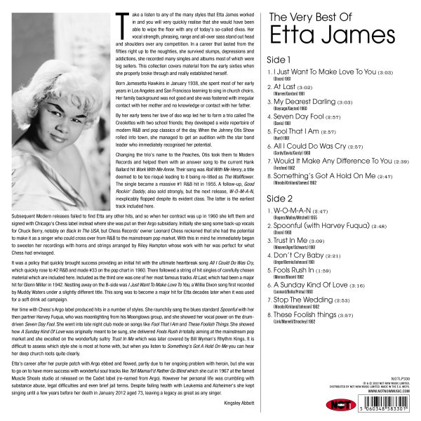 에타 제임스 베스트 모음집 (The Very Best Of Etta James) [블루 컬러LP]