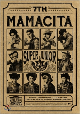 슈퍼 주니어 (Super Junior) 7집 - Mamacita [B Ver.]