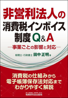 非營利法人の消費稅インボイス制度Q&A