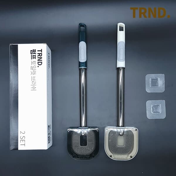 TRND 실리콘변기솔 화장실 변기브러쉬 다이소 욕실솔 1+1