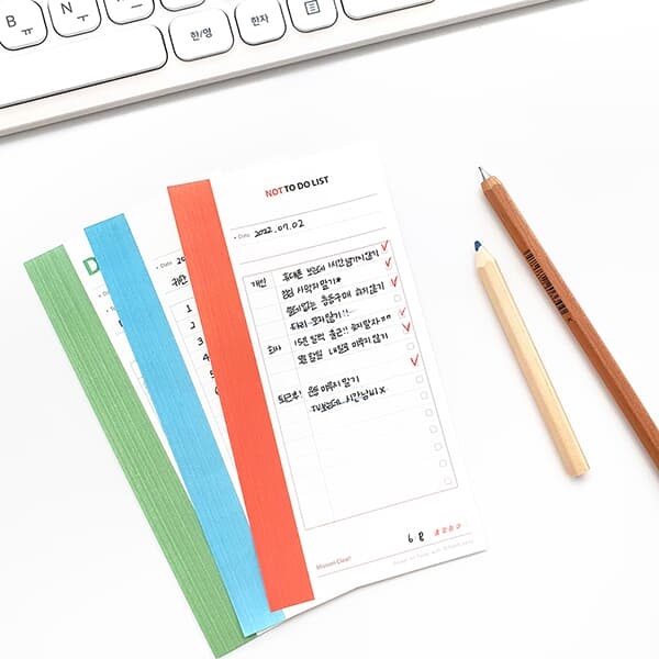 쁘띠 NOT 낫 투두리스트 떡메모지 (100매)
