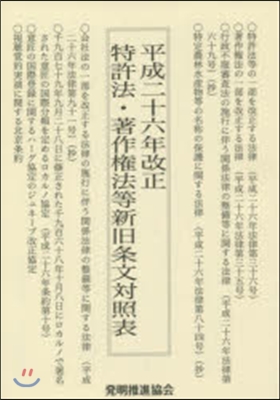 平成26年改正 特許法.著作權法等新舊條