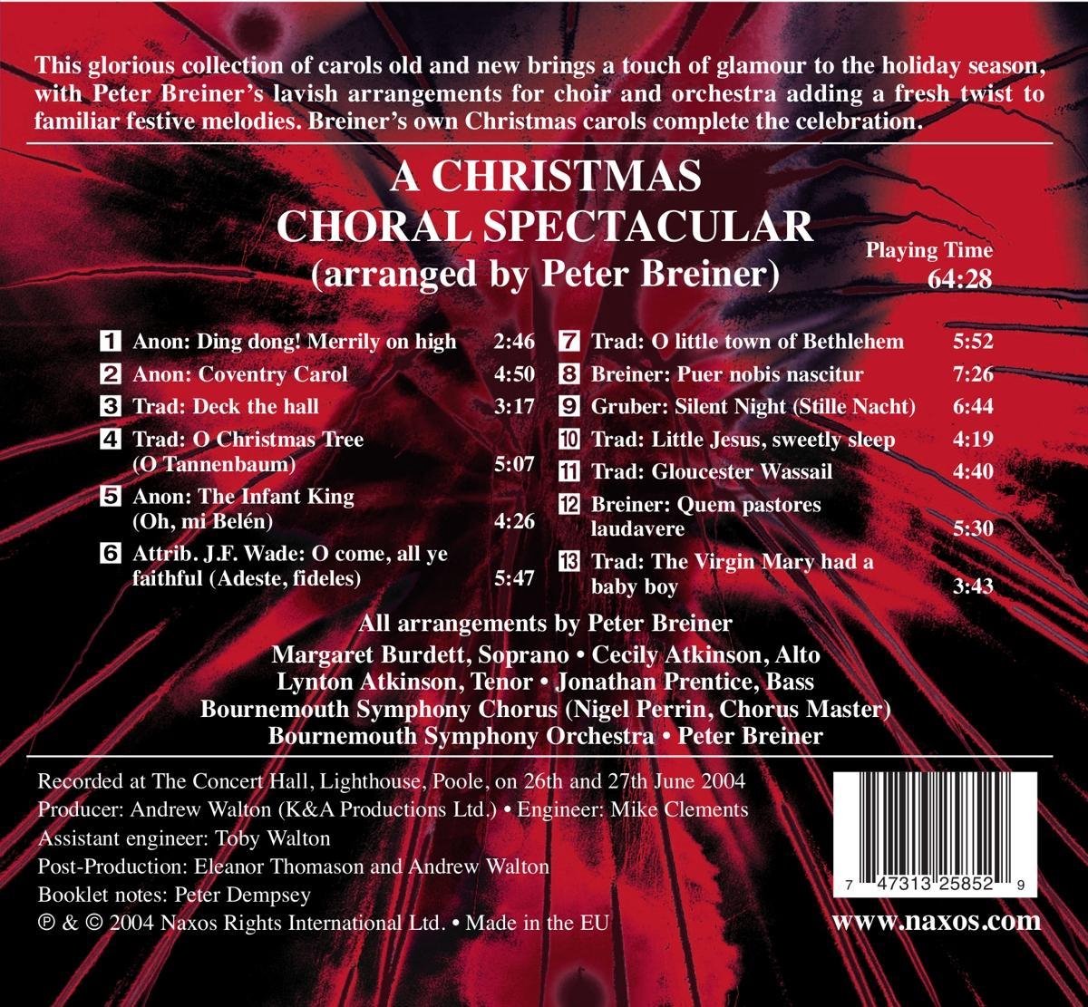 Peter Breiner 크리스마스 캐럴 합창곡집 (A Christmas Choral Spectacular)