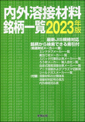 ’23 內外溶接材料銘柄一覽