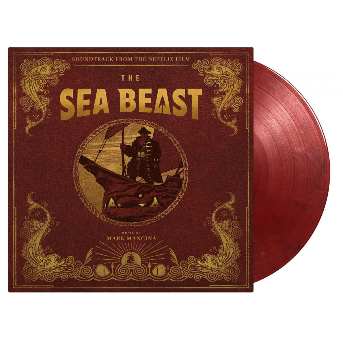 넷플릭스 씨 비스트 애니메이션 음악 (The Sea Beast OST) [레드 & 솔리드 화이트 & 블랙 마블 컬러 LP]