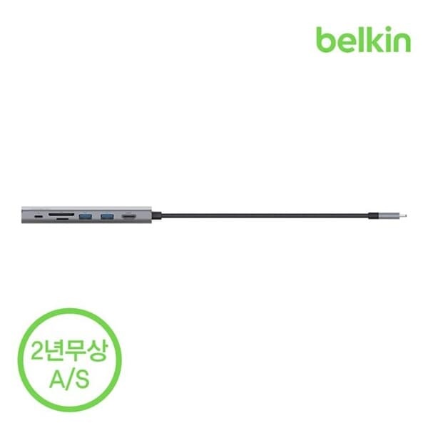 벨킨 C타입 7-in-1 멀티 포트 어댑터 허브 INC009bt