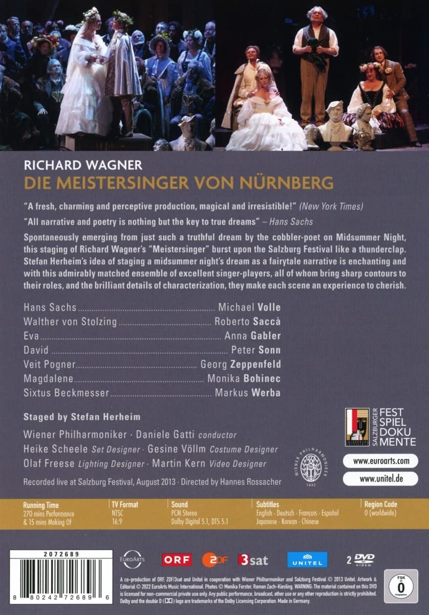 Daniele Gatti 바그너: 오페라 `뉘른베르크의 마이스터징거` (Wagner: Meistersinger Von Nurnberg)