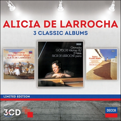 Alicia De Larrocha 알리시아 라 로차 - 파야 / 그라나도스 (3 Classic Albums)