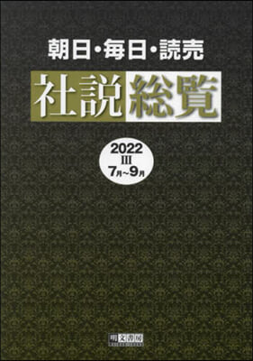 ’22 朝日.每日.讀賣社說總覽 3