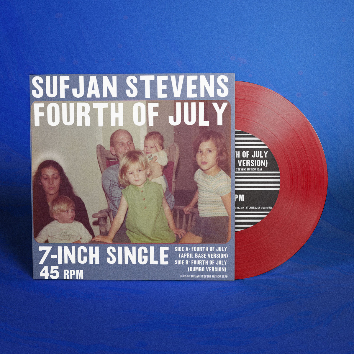 Sufjan Stevens (수프얀 스티븐스) - Fourth of July [7인치 레드 컬러 Vinyl]