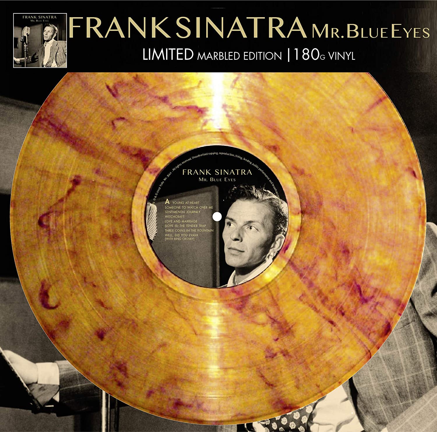 Frank Sinatra (프랭크 시나트라) - Mr. Blue Eyes [오렌지 마블 컬러 LP]