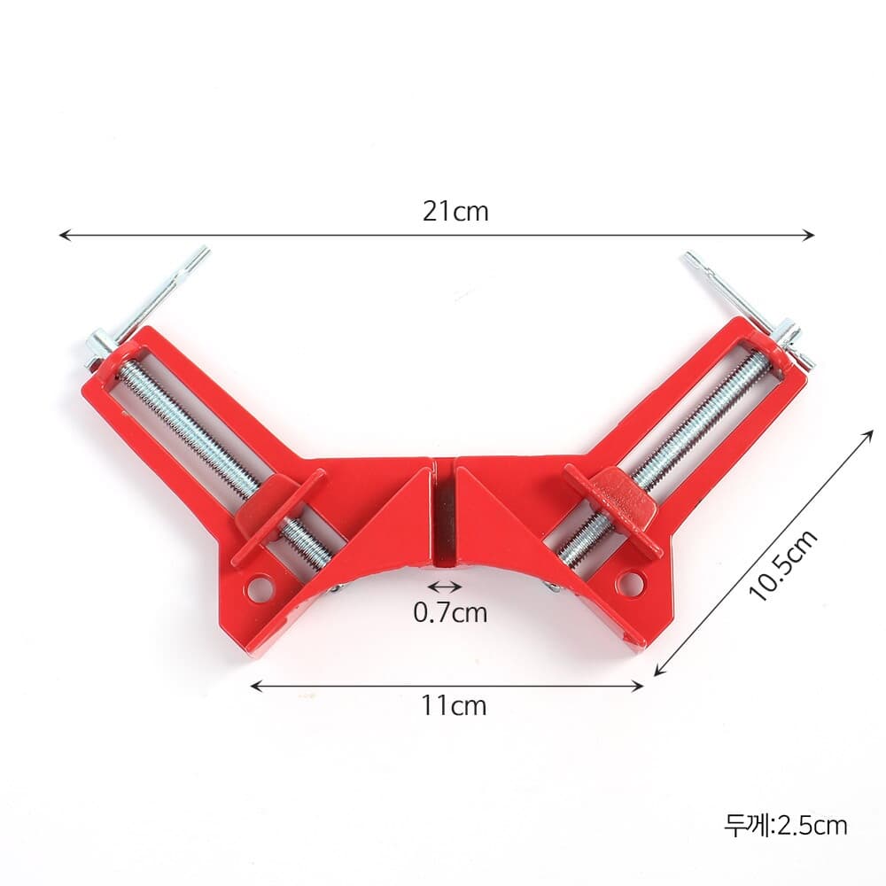 90도 고정 코너클램프 목공 직각 만력기 