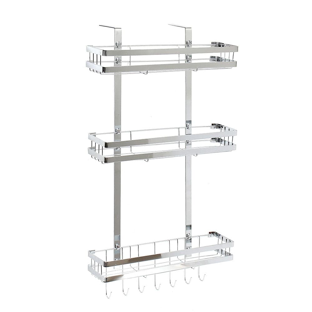 알뜰정리 3단 냉장고걸이 선반(실버) 양념통정리대