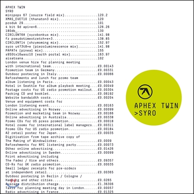 Aphex Twin (에이펙스 트윈) - Syro [3LP]