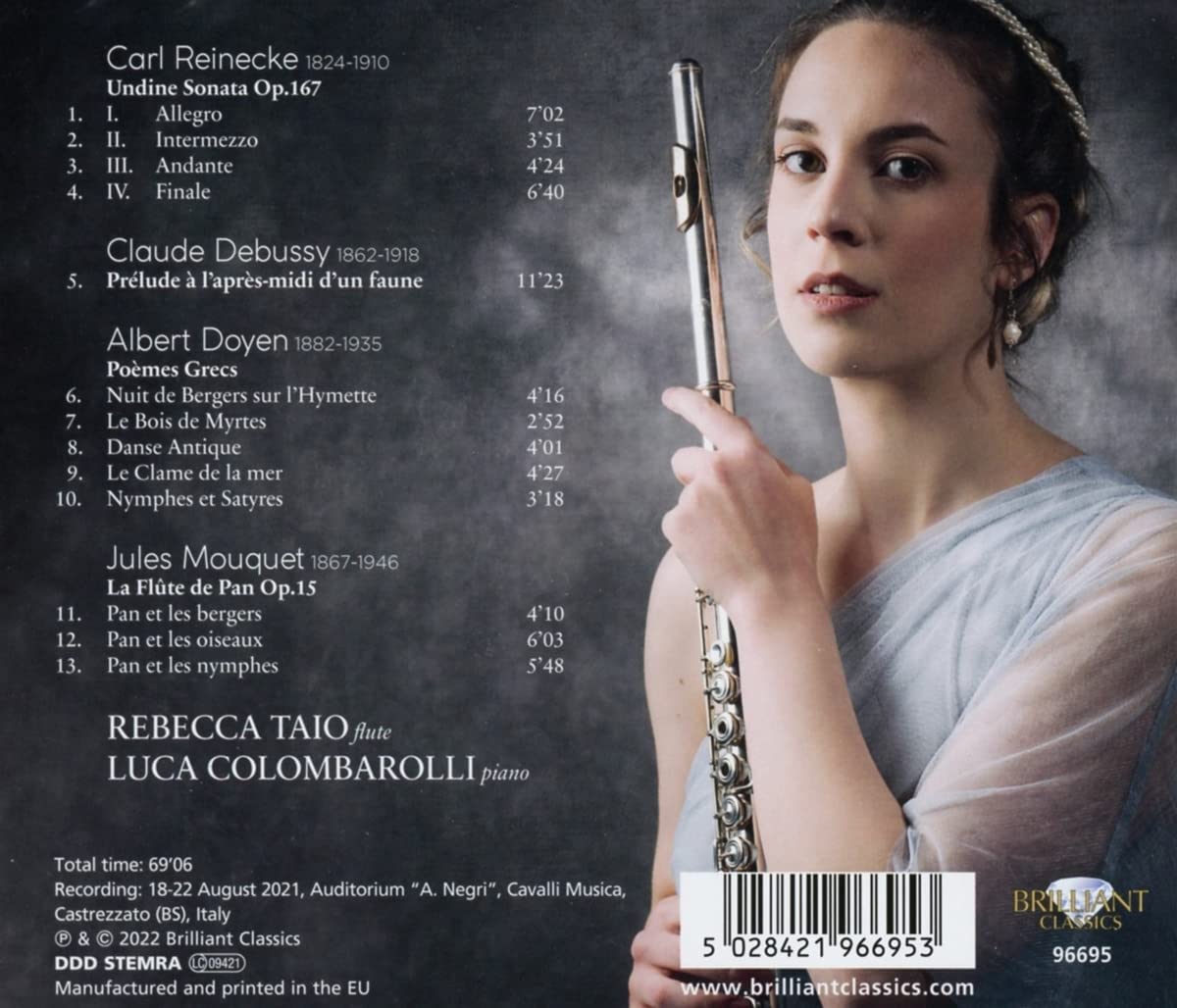 Rebecca Taio 플루트와 피아노로 연주한 신화와 요정의 세계 (Undine - Music for Flute & Piano by Reinecke / Debussy / Doyen / Mouquet)
