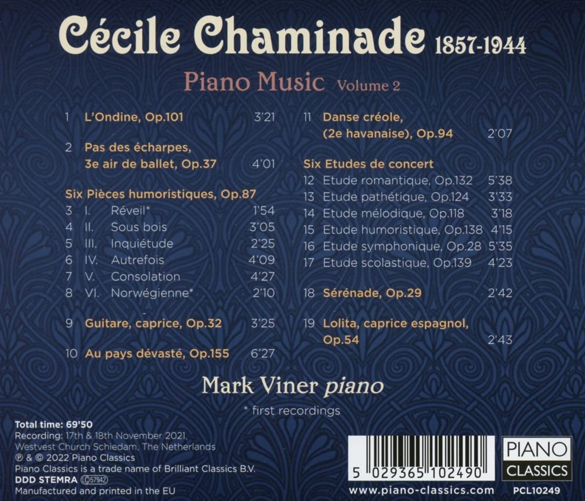 Mark Viner 샤미나드: 피아노 작품 2집 (Chaminade: Piano Music, Volume 2)