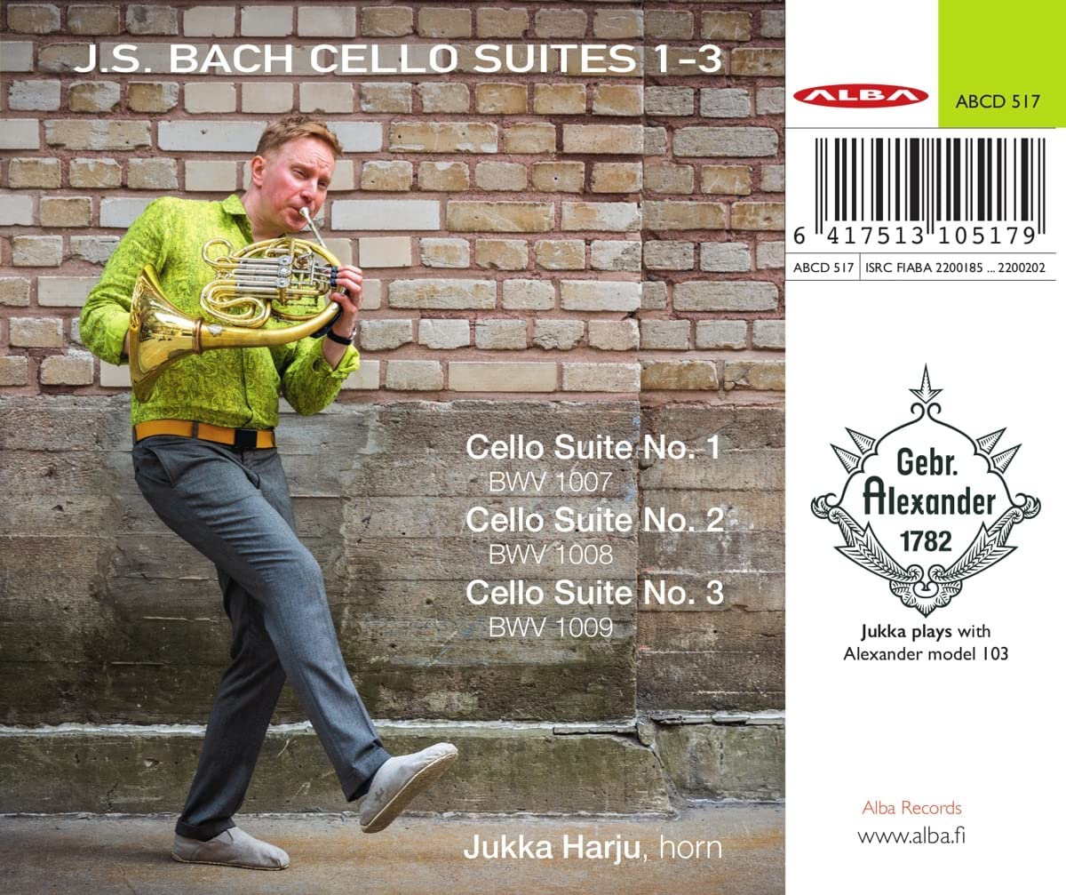 Jukka Harju 바흐: 무반주 첼로 모음곡 1~3번 [호른 버전] (Bach: Cello Suites 1-3 On French Horn)