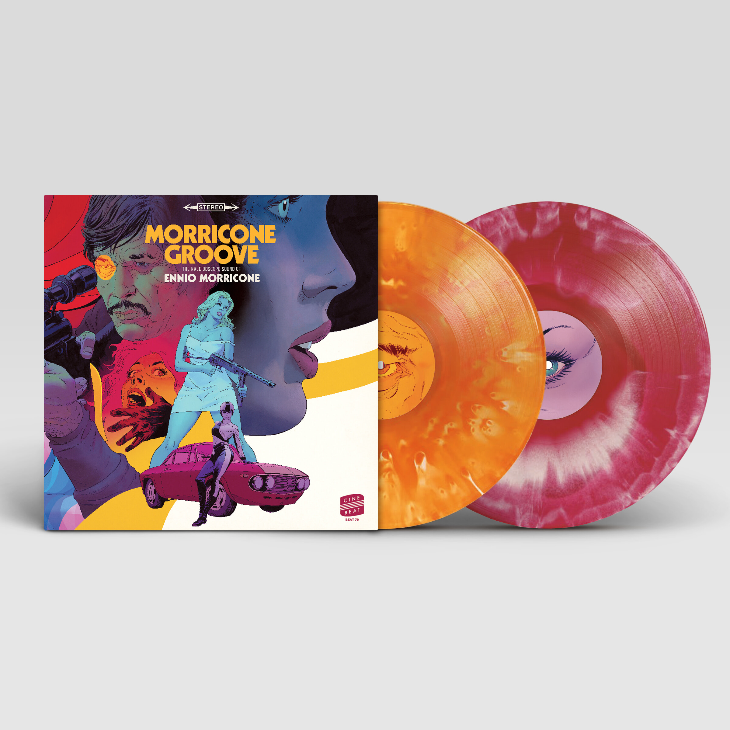 엔니오 모리꼬네 초창기 영화음악 모음집 (Morricone Groove: The Kaleidoscope Sound of Ennio Morricone) [옐로우  오렌지 & 레드 화이트 컬러 2LP]