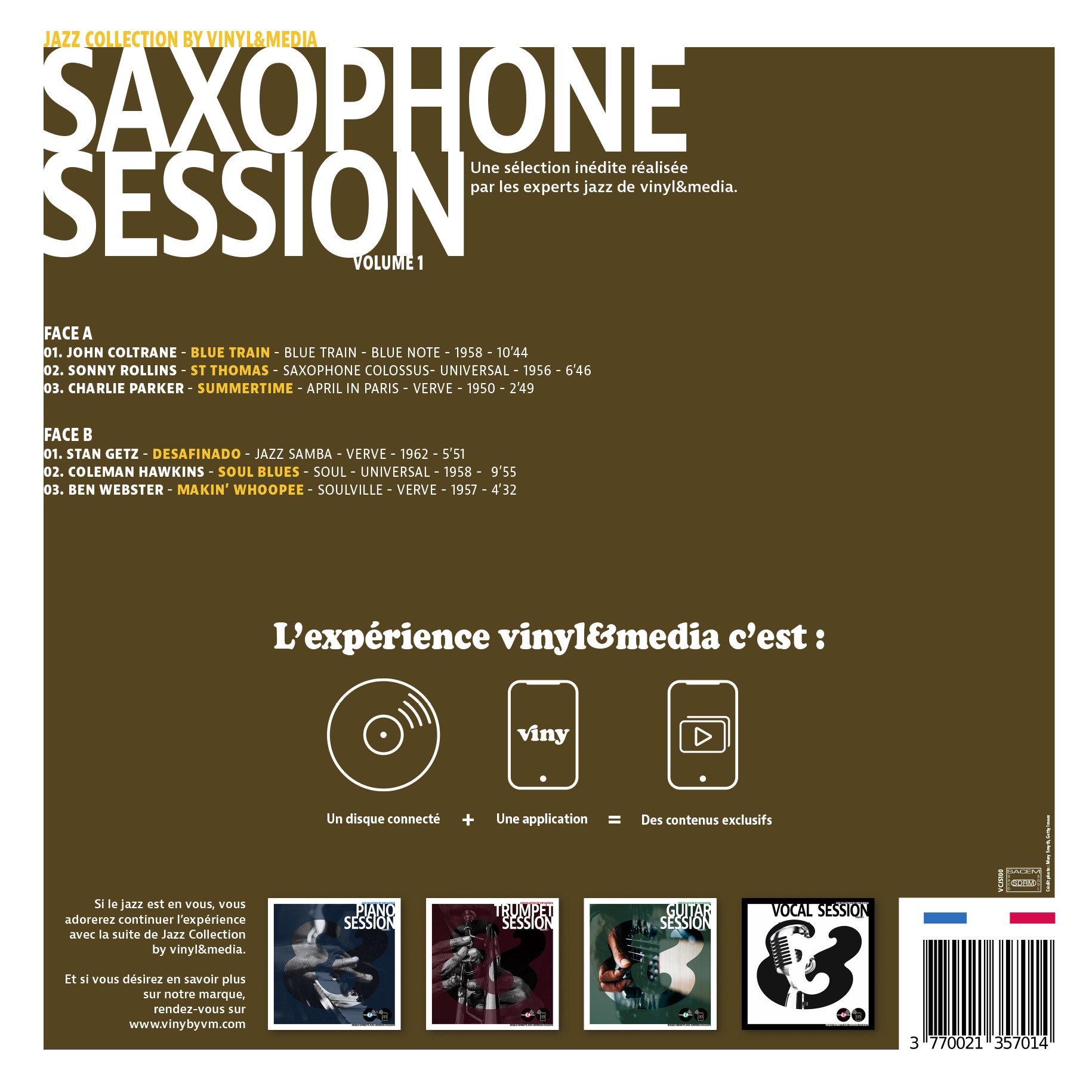 재즈 색소폰 모음집 (Saxophone Session Vol.1) [LP]