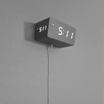 [바나나공방] 3면 LED Sli+te (슬라이트) 디지탈 사무실, 로비 벽시계탁상시계 겸용