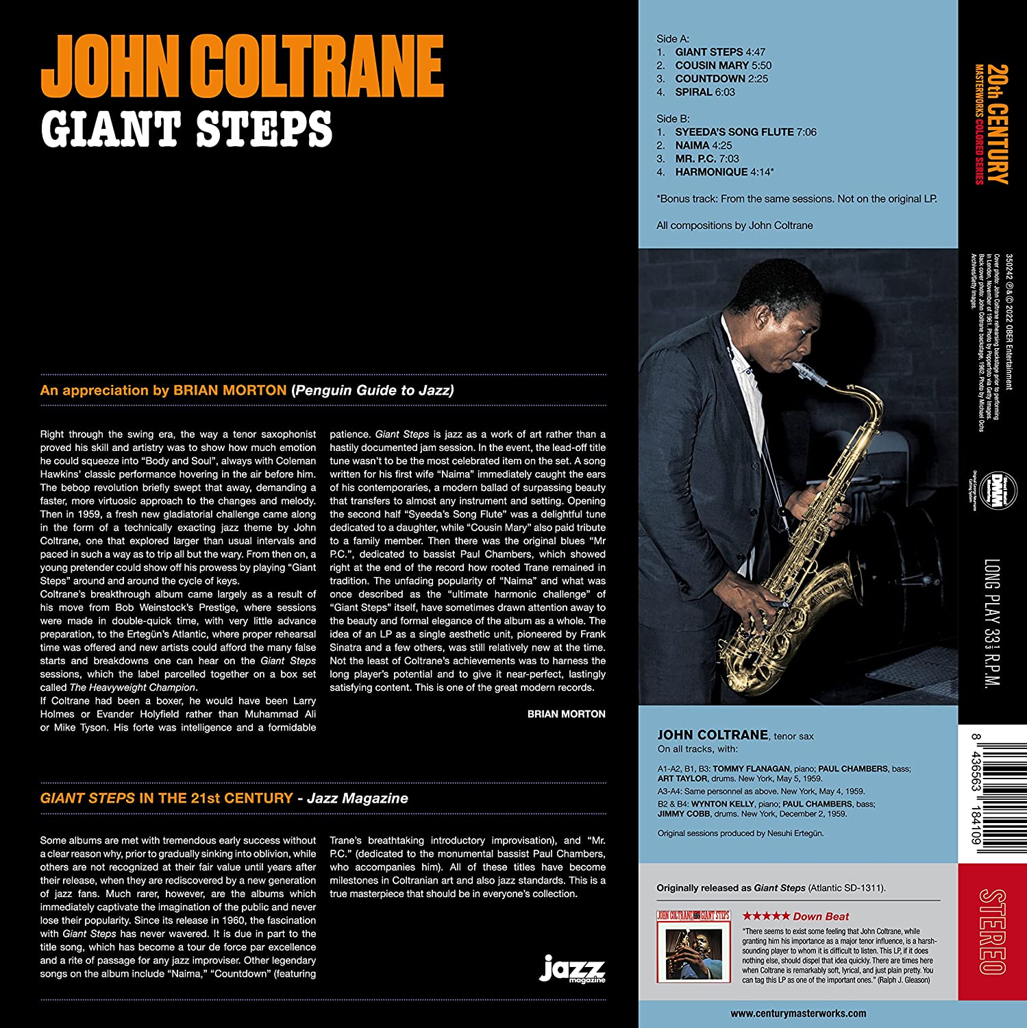 John Coltrane (존 콜트레인) - Giant Steps [블루 컬러 LP]