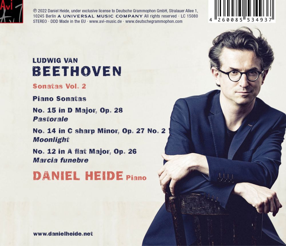 Daniel Heide 베토벤: 피아노 소나타 12번, 14번 '월광', 15번 '전원' (Beethoven: Piano Sonatas Vol. 2)
