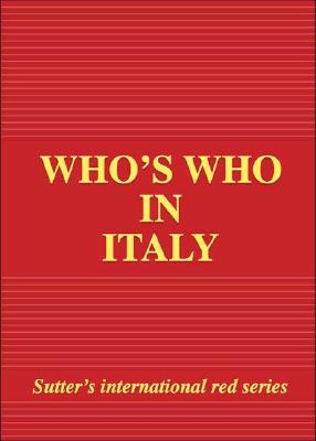 Who&#39;s Who in Italy 2003 Edition