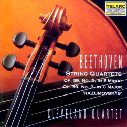 Beethoven : String Quartet op.18 No.6 &amp; op.59 No.1 : Cleveland Quartet