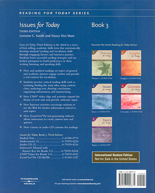 Reading for Today Series 3 - Issues for Today Text (International Student Edition)