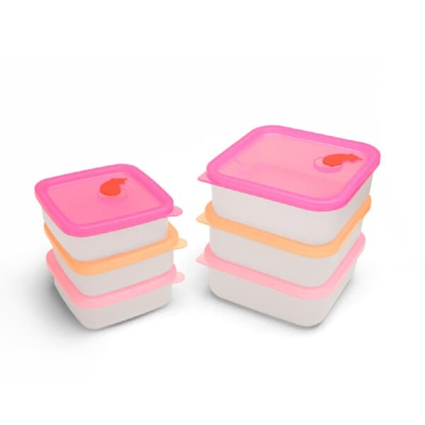 국산 플라이토 실리콘 전자렌지 냉동밥 보관 용기 밥팩 정사각 2size