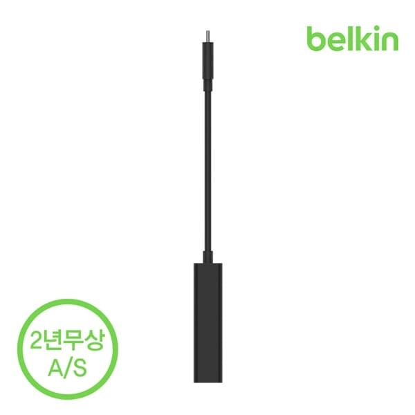 벨킨 USB 4 C타입 to 이더넷 2.5Gps GbE 어댑터 초고속 유선랜 INC012bt
